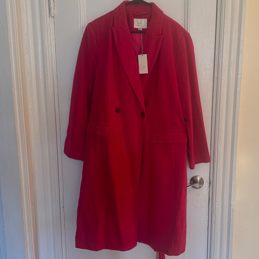 Chic Pink Women's Pea Coat by A New Day
